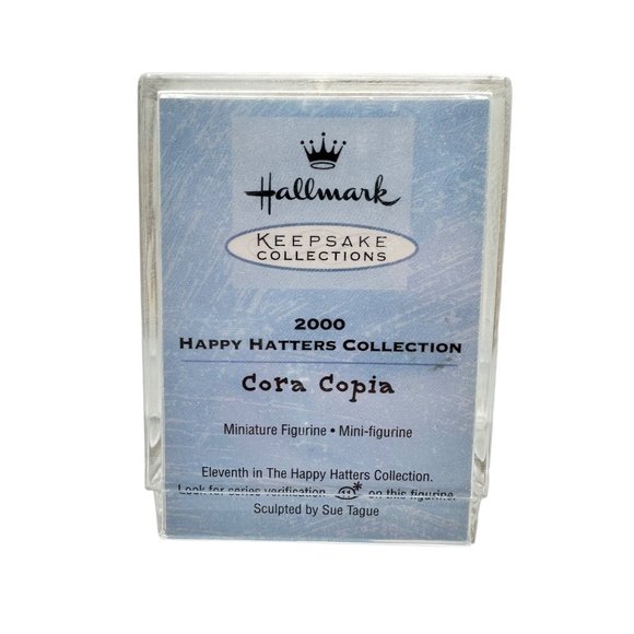Hallmark Keepsake 2000 Merry Miniatures Happy Hatters Collection Cora Copia - Picture 3 of 5